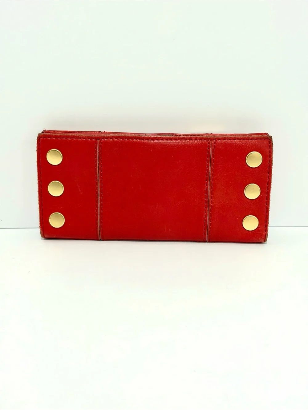Hammitt 110 North Wallet In Limited Edition Winter Cherry with Brushed Gold